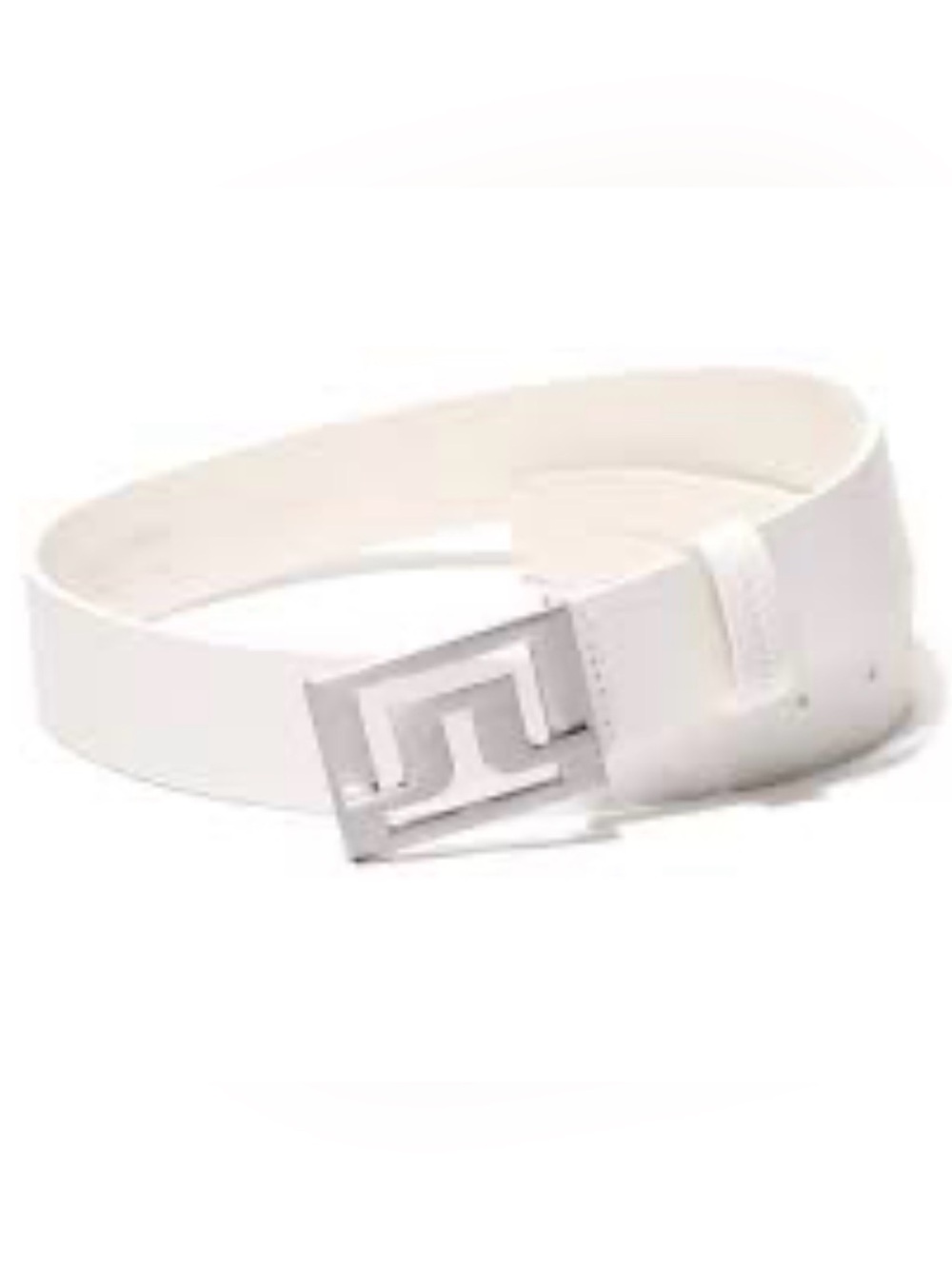 J Lindeberg Slater White Leather Golf Belt NWT Size 38